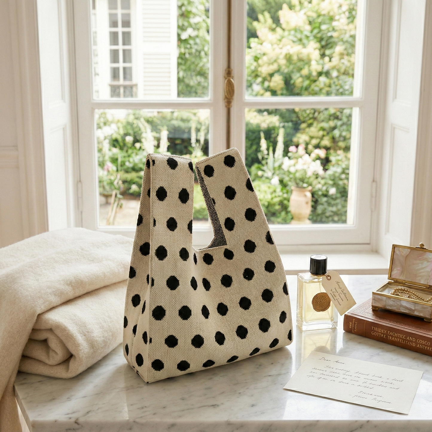 Premium Knitted Wedding Favor Tote | Large Capacity Artisan Gift Pouch for Bridesmaids & Guests