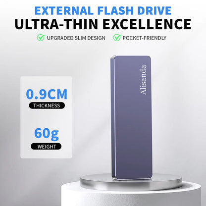 1TB USB Flash Drive High-Speed USB 3.0 External Storage for iPhone Android PC Mac Foldable Design Easy Connectivity summerwins