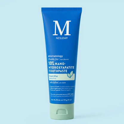 NESLEMY  stomatology  10% Nano-Hydroxyapatite Toothpaste | Fluoride-Free Enamel Care, Fresh Mint, Made in USA, Gentle Formula, Safe For All Oral