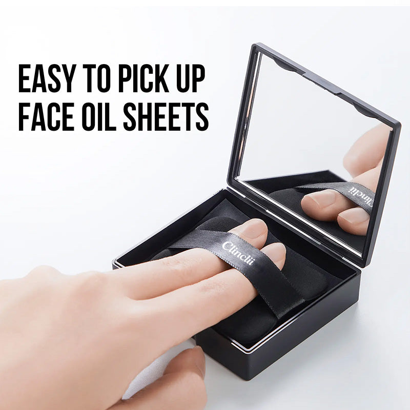 Clinclii 2-in-1 Oil Blotting Sheets with Powder