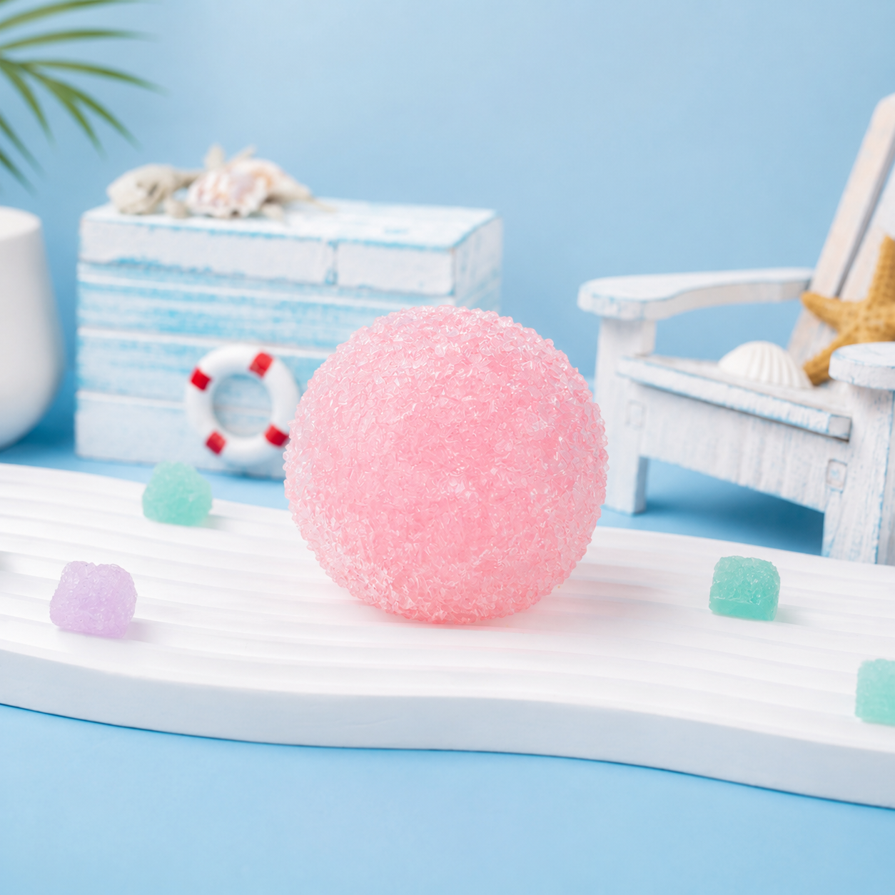 Creator Exclusive – Handmade Crystal Mochi Dumpling Squishy, Soft Silicone Sensory Fidget Toy for Stress Relief, Anxiety & ADHD, Teen Gift – Free Shipping