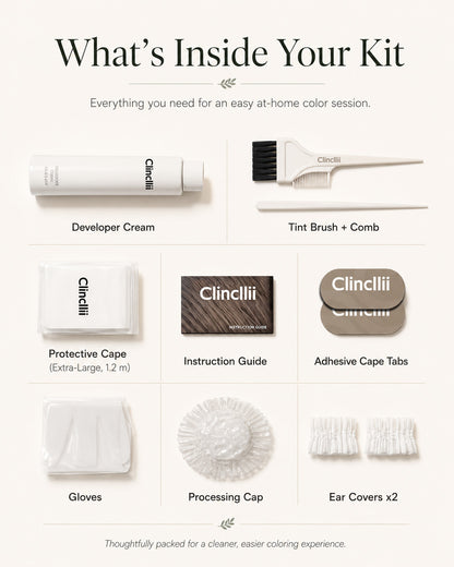 Clinclii Easy At-Home Ammonia-Free Botanical Hair Color Gel-Cream