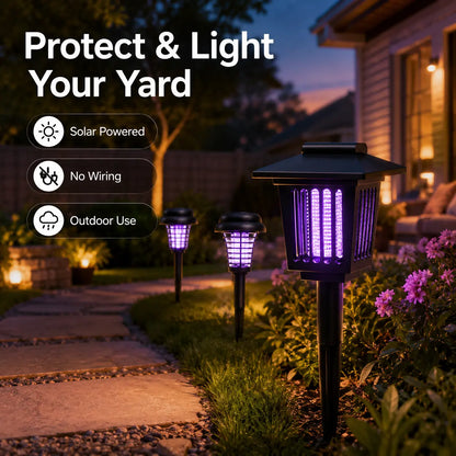 Mosquito Zapper Stake Light – Outdoor Bug Zapper & Pathway Garden Lamp