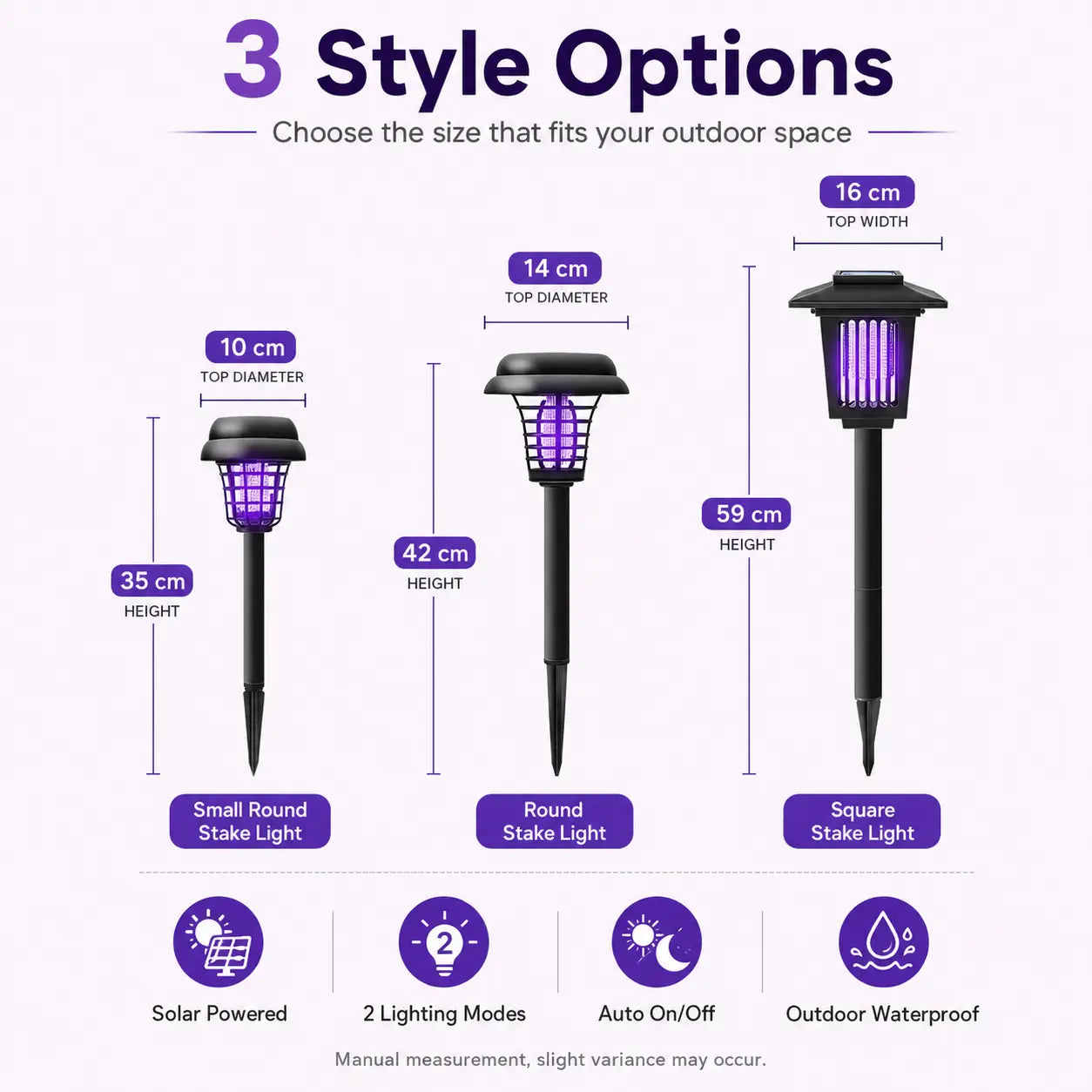 Mosquito Zapper Stake Light – Outdoor Bug Zapper & Pathway Garden Lamp
