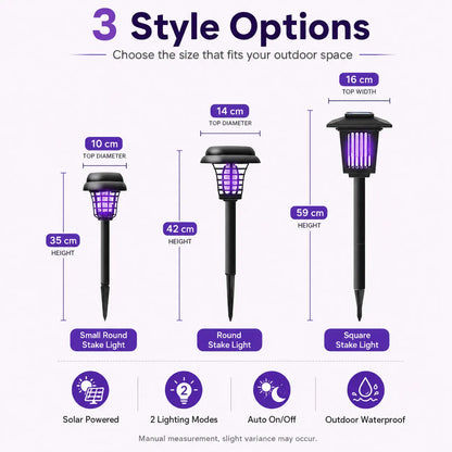 Mosquito Zapper Stake Light – Outdoor Bug Zapper & Pathway Garden Lamp