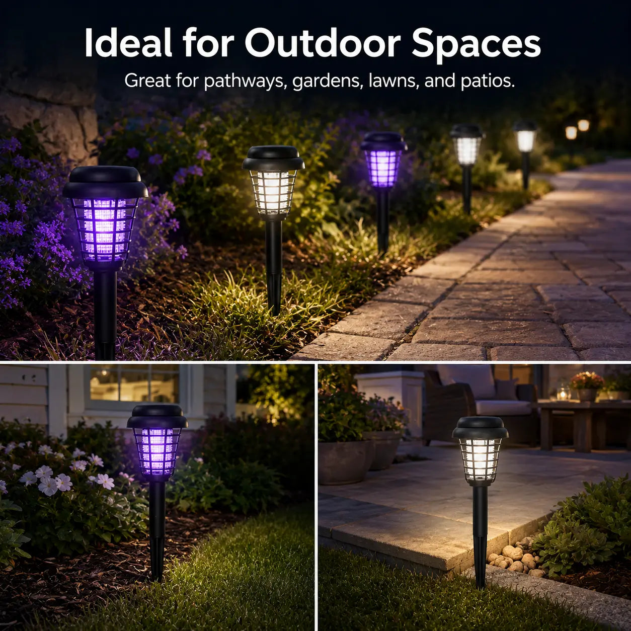 Mosquito Zapper Stake Light – Outdoor Bug Zapper & Pathway Garden Lamp