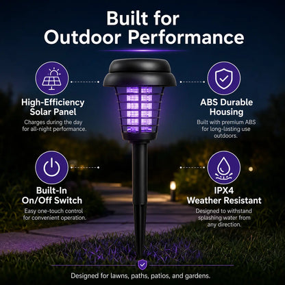 Mosquito Zapper Stake Light – Outdoor Bug Zapper & Pathway Garden Lamp